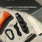 5-in-1 Outdoor Survival Tool – Whistle, Flashlight, Compass & More