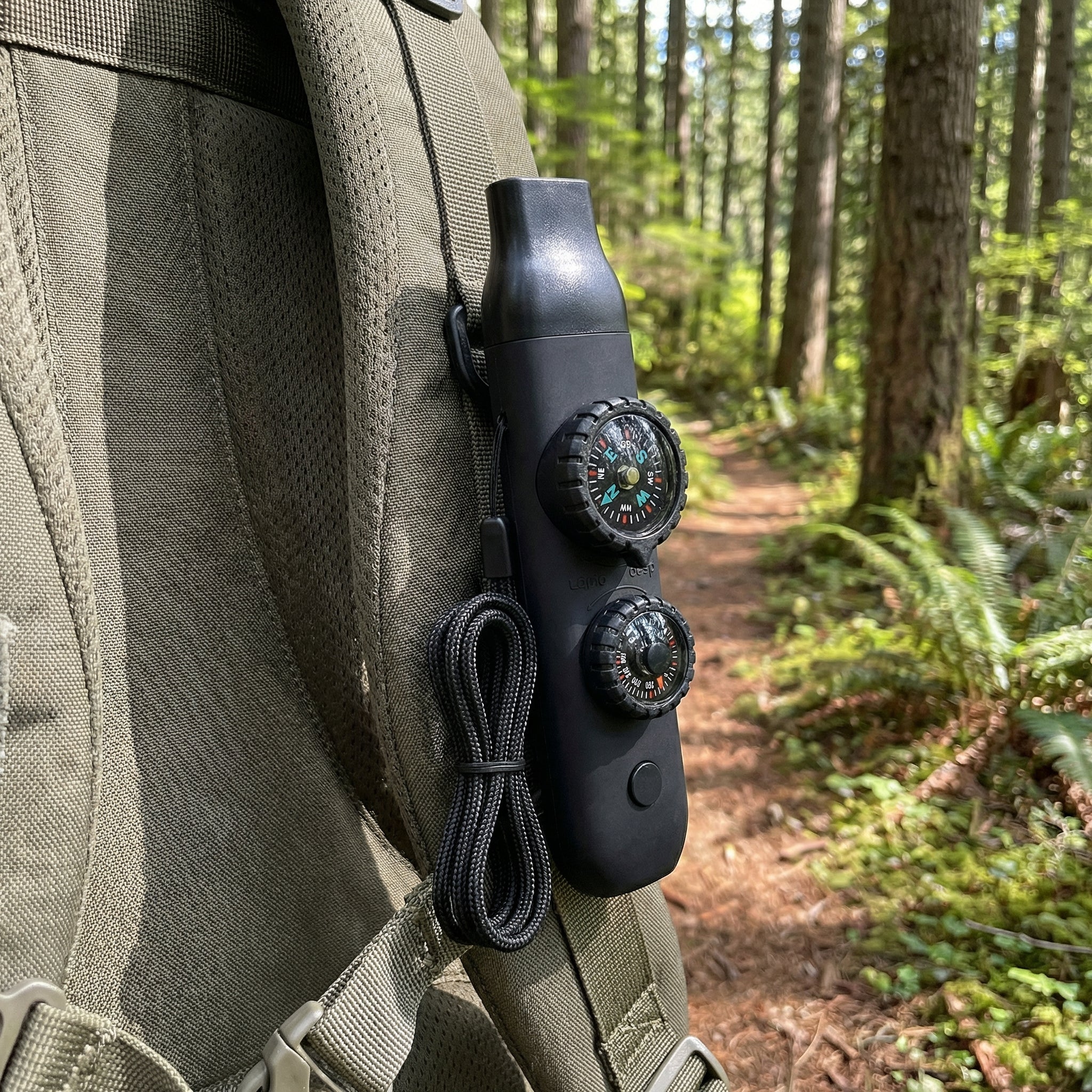 5-in-1 Outdoor Survival Tool – Whistle, Flashlight, Compass & More