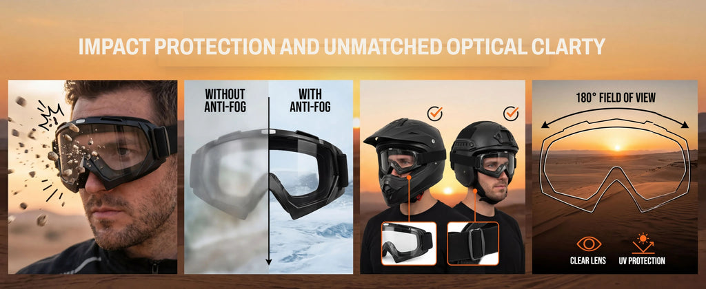 IJOYMOTO Off-Road Goggles – Impact Defense Riding Eyewear