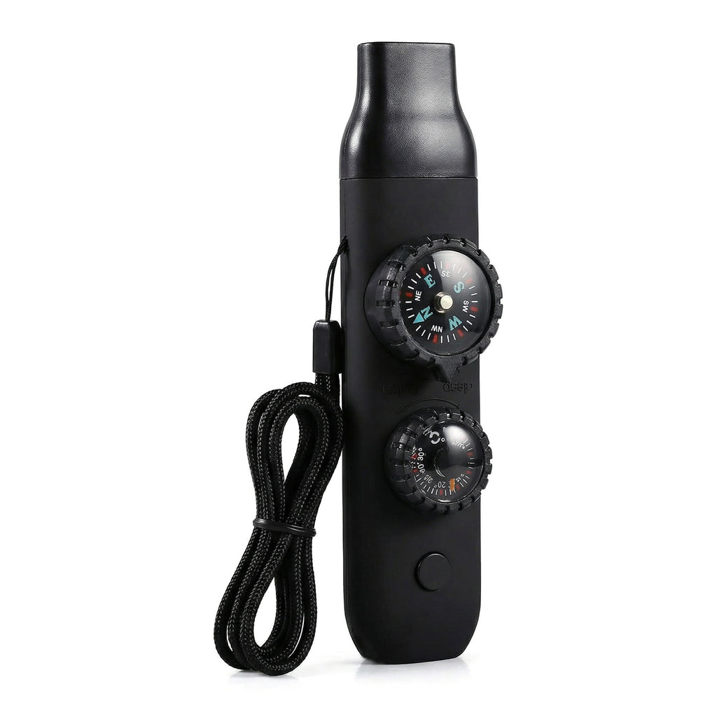 5-in-1 Outdoor Survival Tool – Whistle, Flashlight, Compass & More