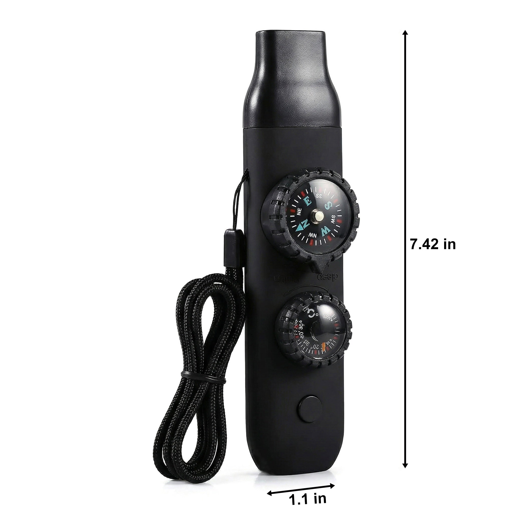 5-in-1 Outdoor Survival Tool – Whistle, Flashlight, Compass & More